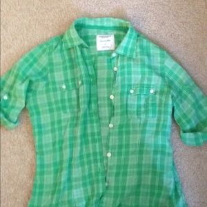 Short sleeve American eagle green